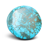 CERTIFIED Turquoise 32.65 Carat Round Shape Natural Pendant Making Loose Gemstone Blue Turquoise, Best For Gift / Jewelry